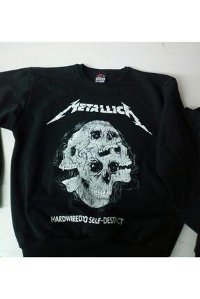Unisex Siyah Metallica Sweatshirt 666100503015