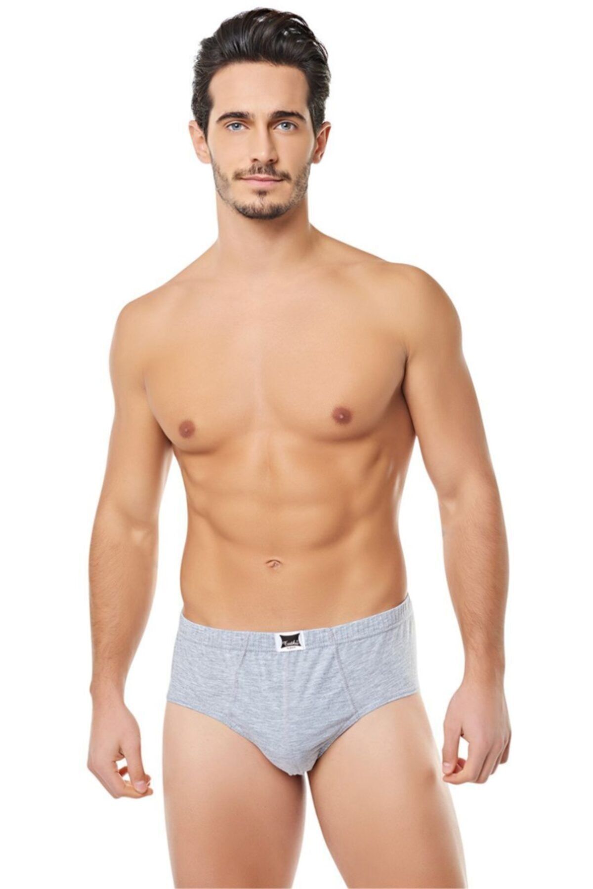 Erkek Gri Penye Slip Külot Elf568t0109ccm