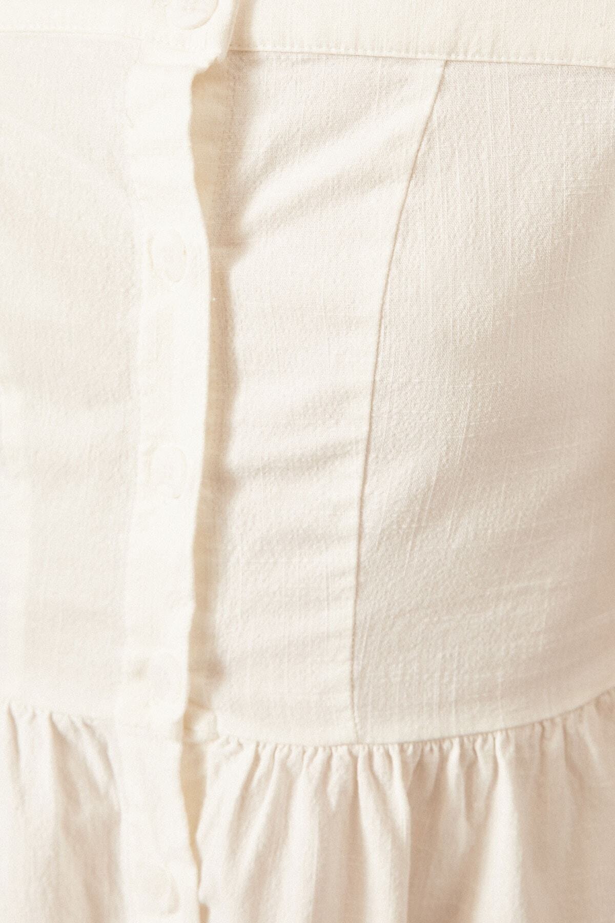 Koton Kleid Weiß A-Linie Fast ausverkauft ER7995
