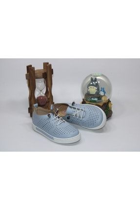 Kız Çocuğu Mavi Lastik Bağcıklı Günlük Rahat Giyim Çarık Ayakkabı ENSA-ÇARIK-77