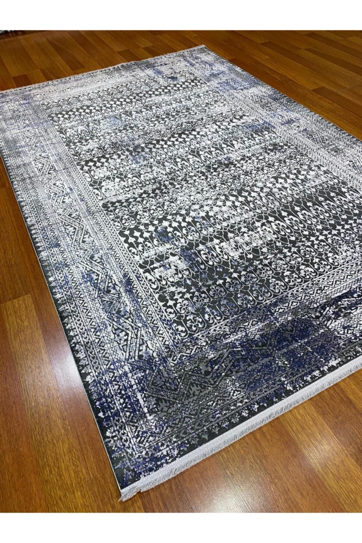 somtas hali bambu ipegi indirimli hali dogal iplikli antrasit lacivert hali fiyati yorumlari trendyol