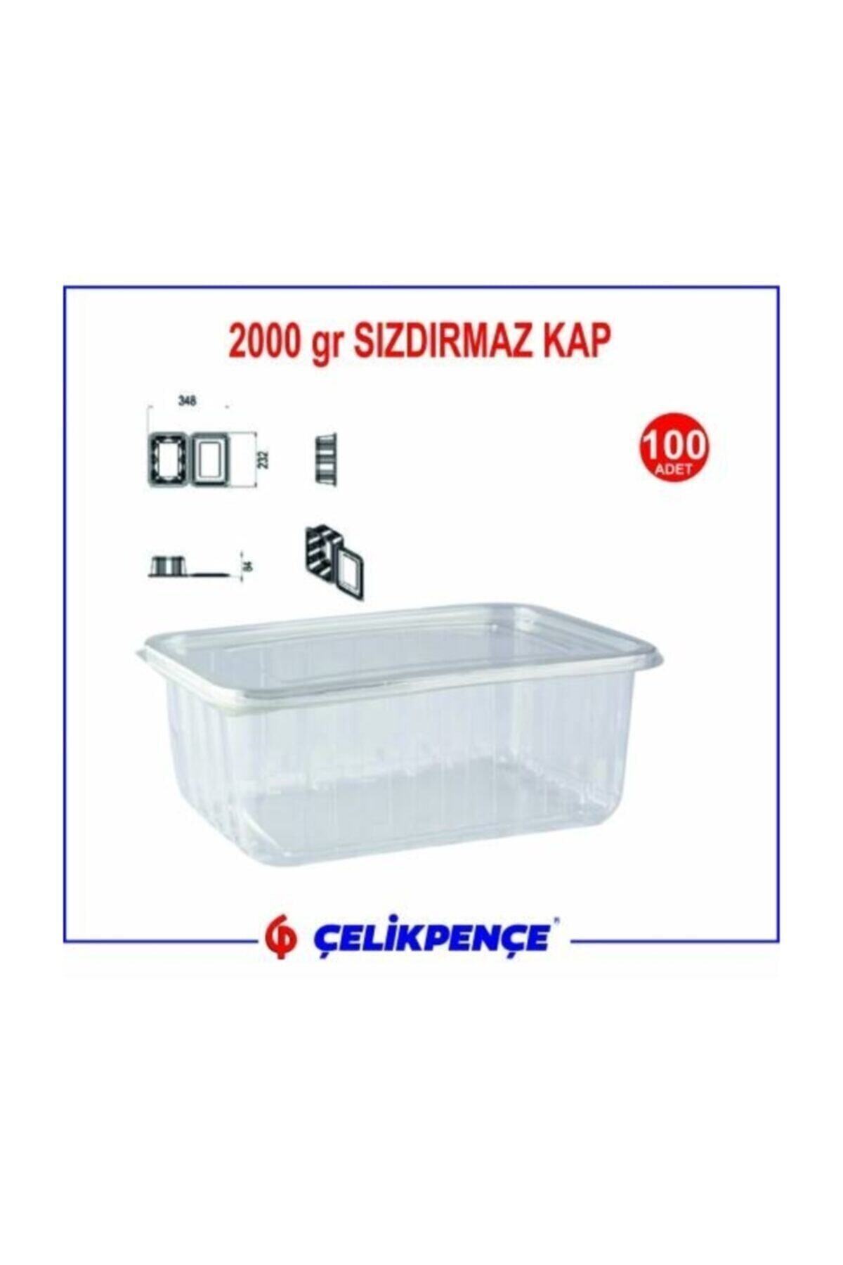 2000 Gr. Plastik Sızdırmaz Kap 100 Adet — Koksal Pack — Kavanoz (2)