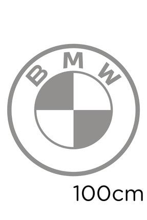 Bmw Araba Yeni Logo 2020 Sticker 100cm - Gri 100CM-STK3059