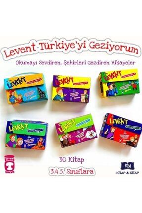 Levent Türkiye'yi Geziyorum Serisi (6 Set- 30 Kitap) Değerlendirme Etkinlikli 0753030876984