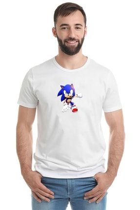 Süper Sonic Metal Rock Music Müzik Baskılı Beyaz Erkek Örme Tshirt T-shirt Tişört T Shirt BGA2645ERKTS