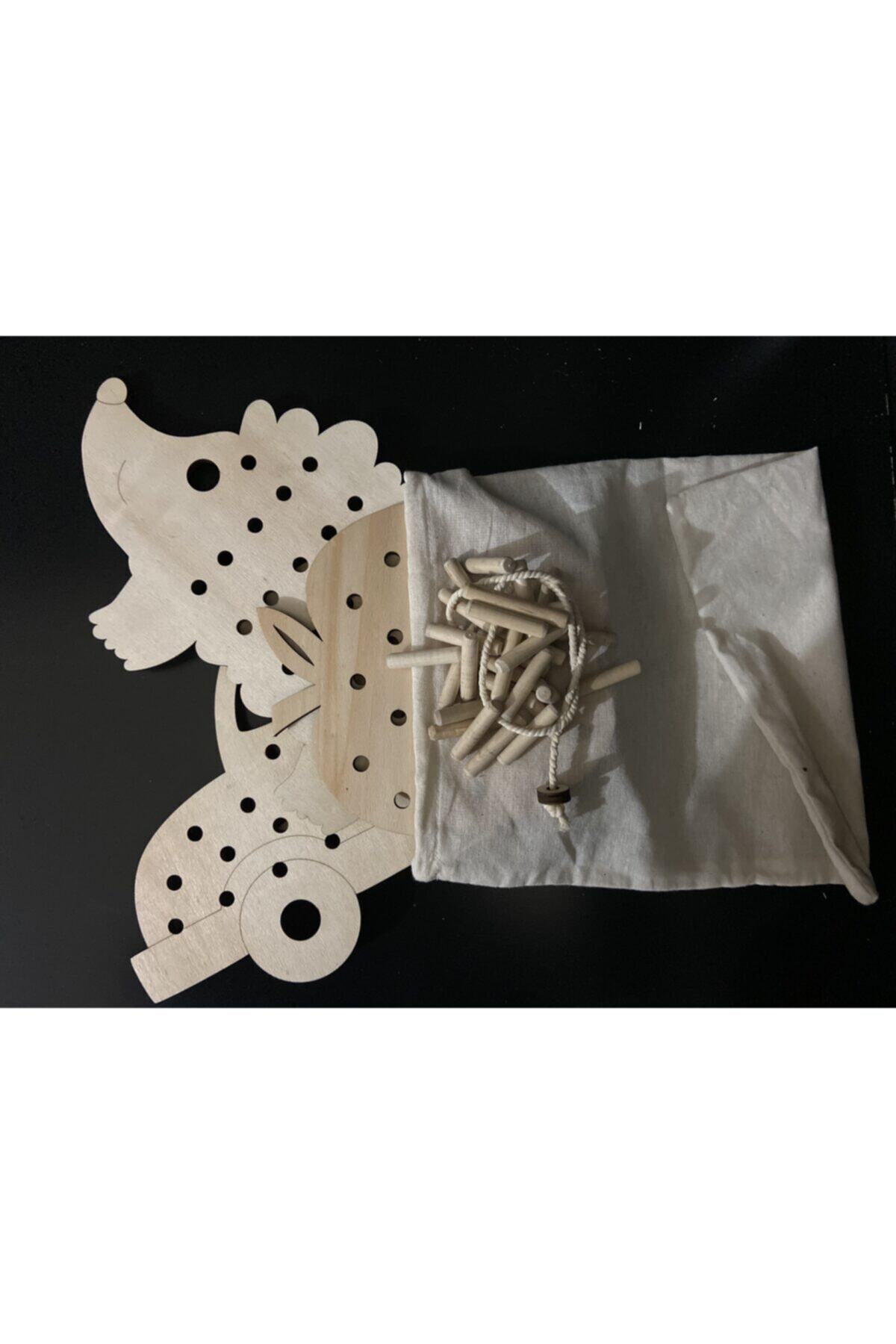 Ankebut Montessori Ip Geçirme Ve Pim Takma 3'lü Oyun Seti fotoğrafı 2 (önizleme)