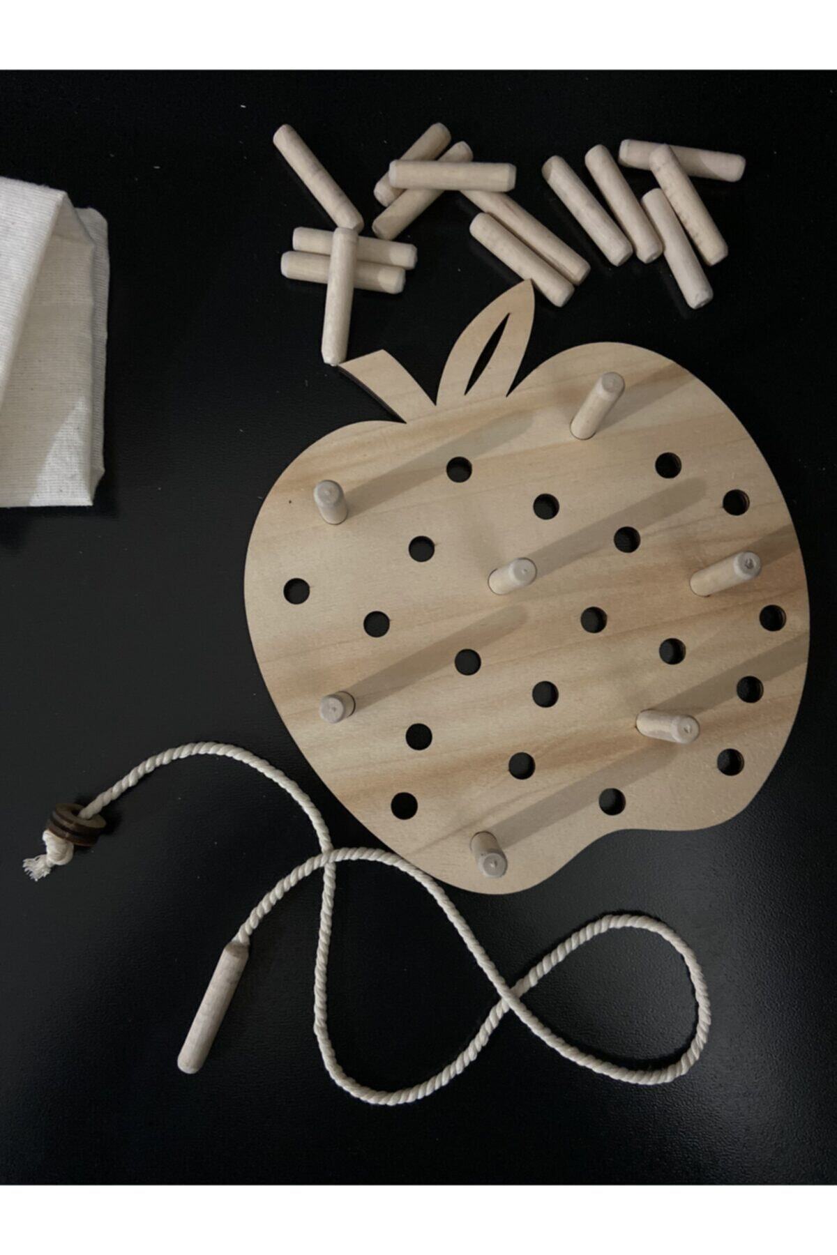 Ankebut Montessori Ip Geçirme Ve Pim Takma 3'lü Oyun Seti fotoğrafı 4 (önizleme)