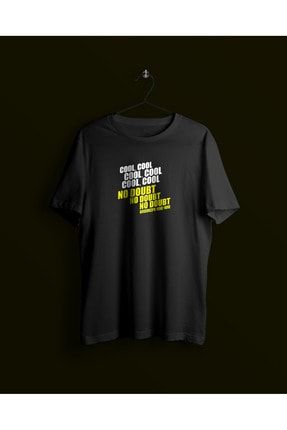 Unisex Siyah Brooklyn Nine Nine Baskılı T-shirt YCTS0000029
