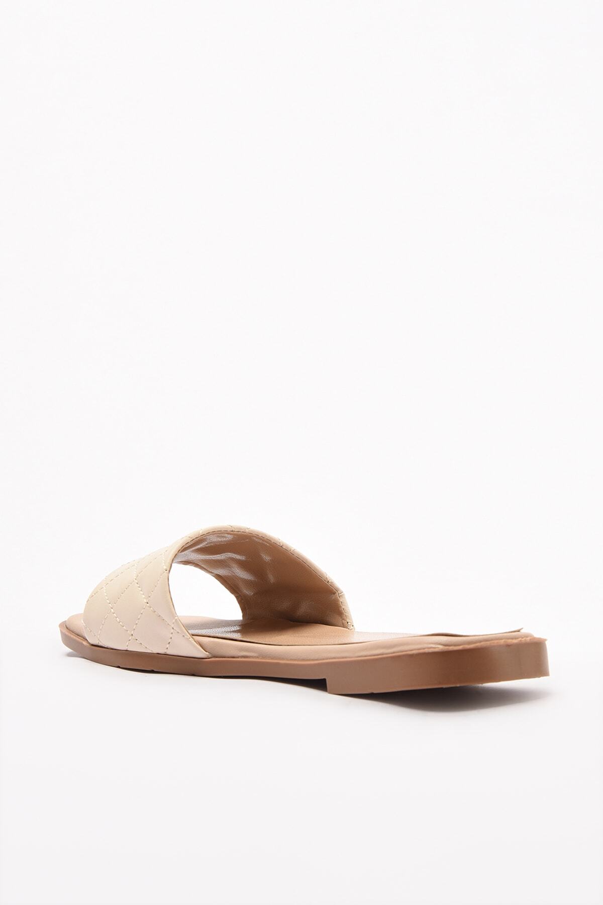 Yaya by Hotiç-Beigefarbene Damen-Hausschuhe 01TEY217640A310 4
