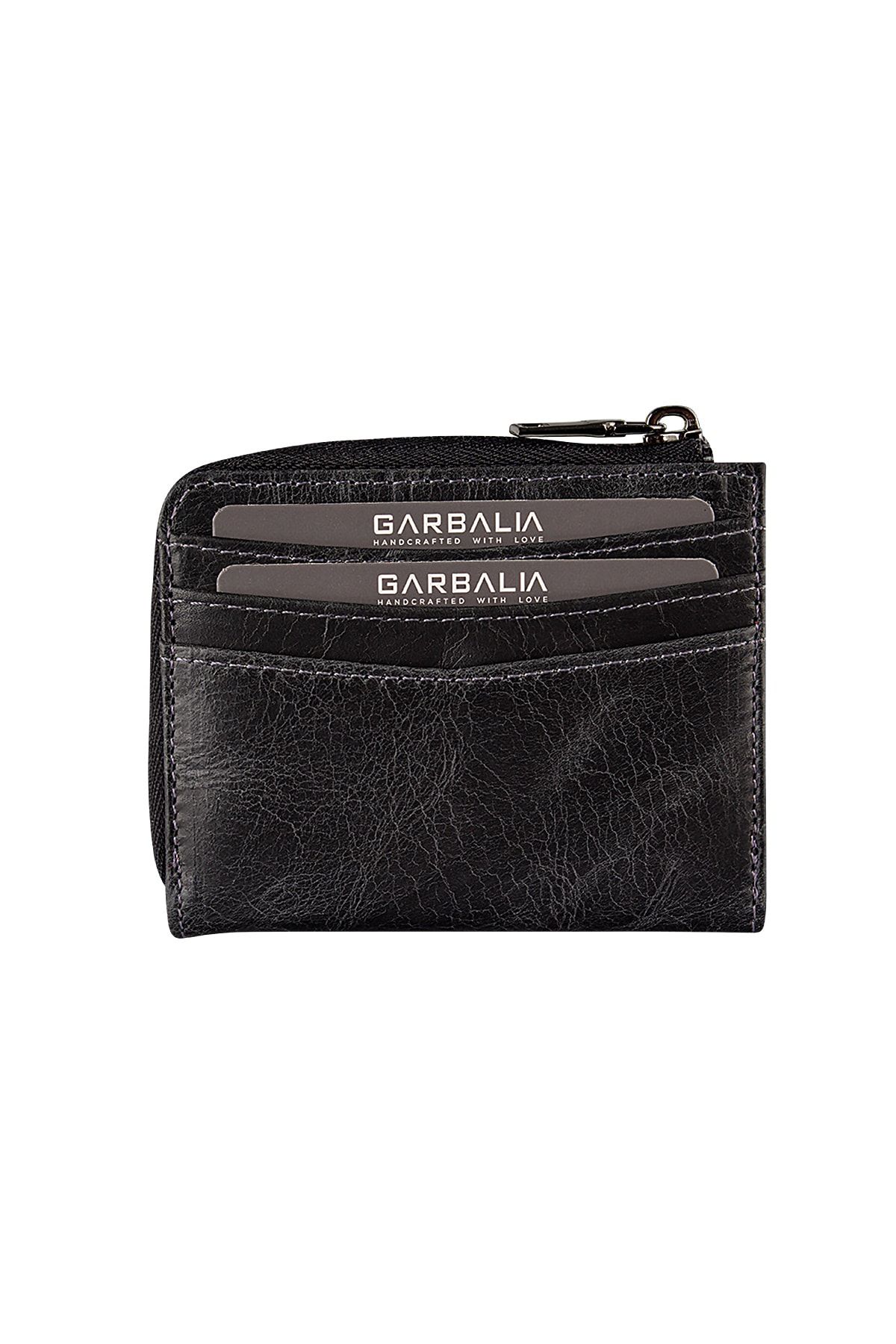 کیف پول مردانه دفتر کارت سیاه و فیگو Garbalia