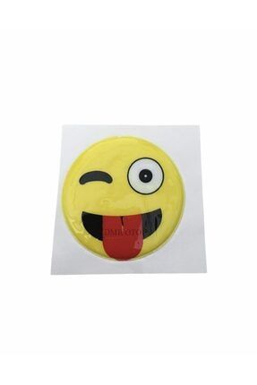 Dil Çıkaran Emoji Yapışkanlı Sticker OTO1000791