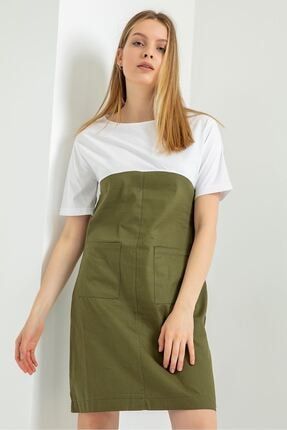 Kadın Garnili Cep Detay Koton Elbise SM9391