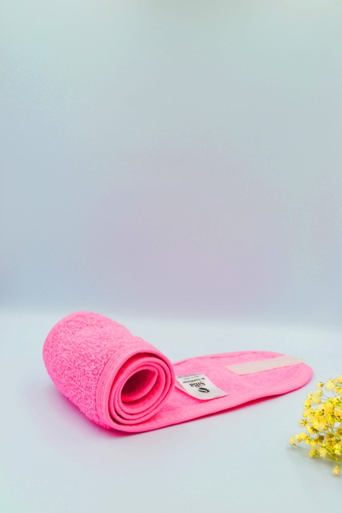 SB 1 Adet Pembe Rengi Saç Bandı - Spa Saç Band - Makyaj Saç Bandı