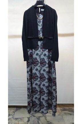 Kadın Sabit Ceketli Çiçek Desenli Elbise SAMARA15