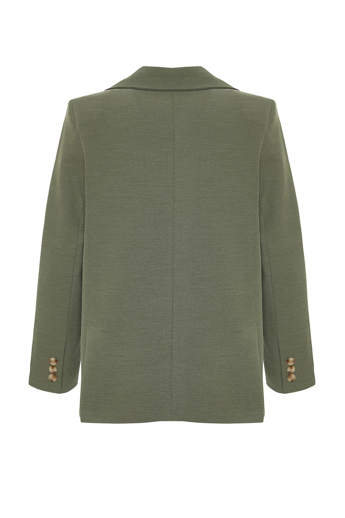 Trendyol Collection-Limitierte Auflage - Mintfarbene, gefütterte Blazerjacke im regulären Stil TWOAW23BC00132 8