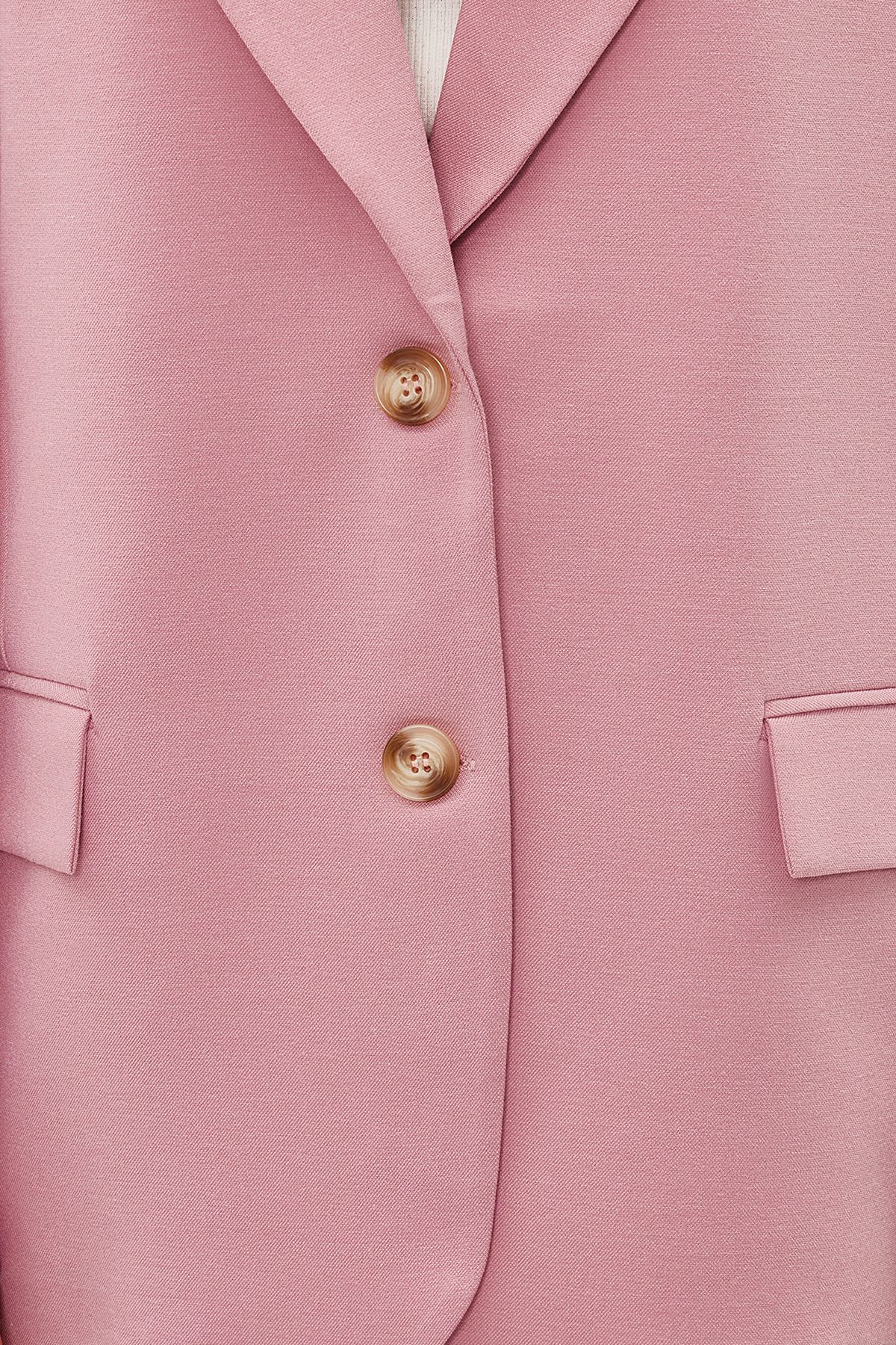 Trendyol Collection-Pinke Blazerjacke in limitierter Auflage – normal gefüttert TWOAW23BC00132 5