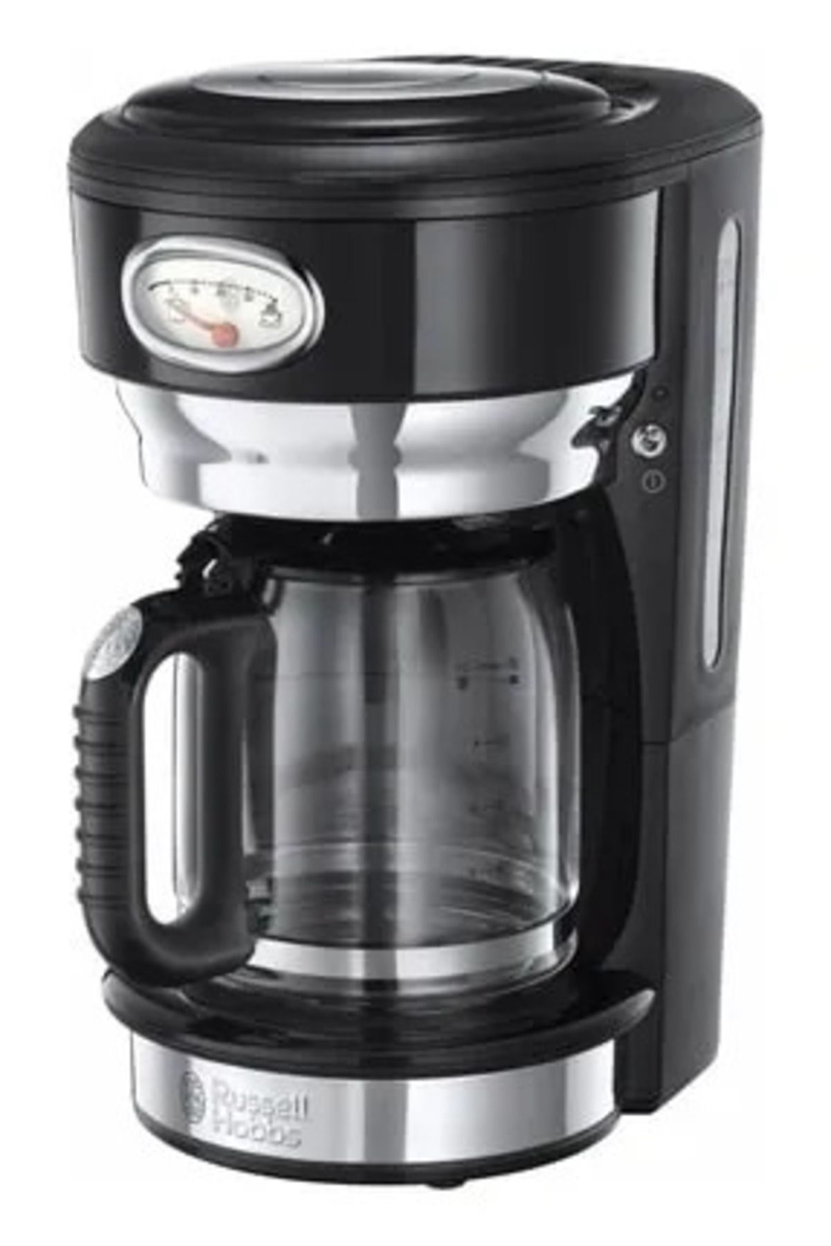 RUSSELL HOBBS-ماكينة صنع القهوة بإبريق زجاجي أسود كلاسيكي من ريترو 4