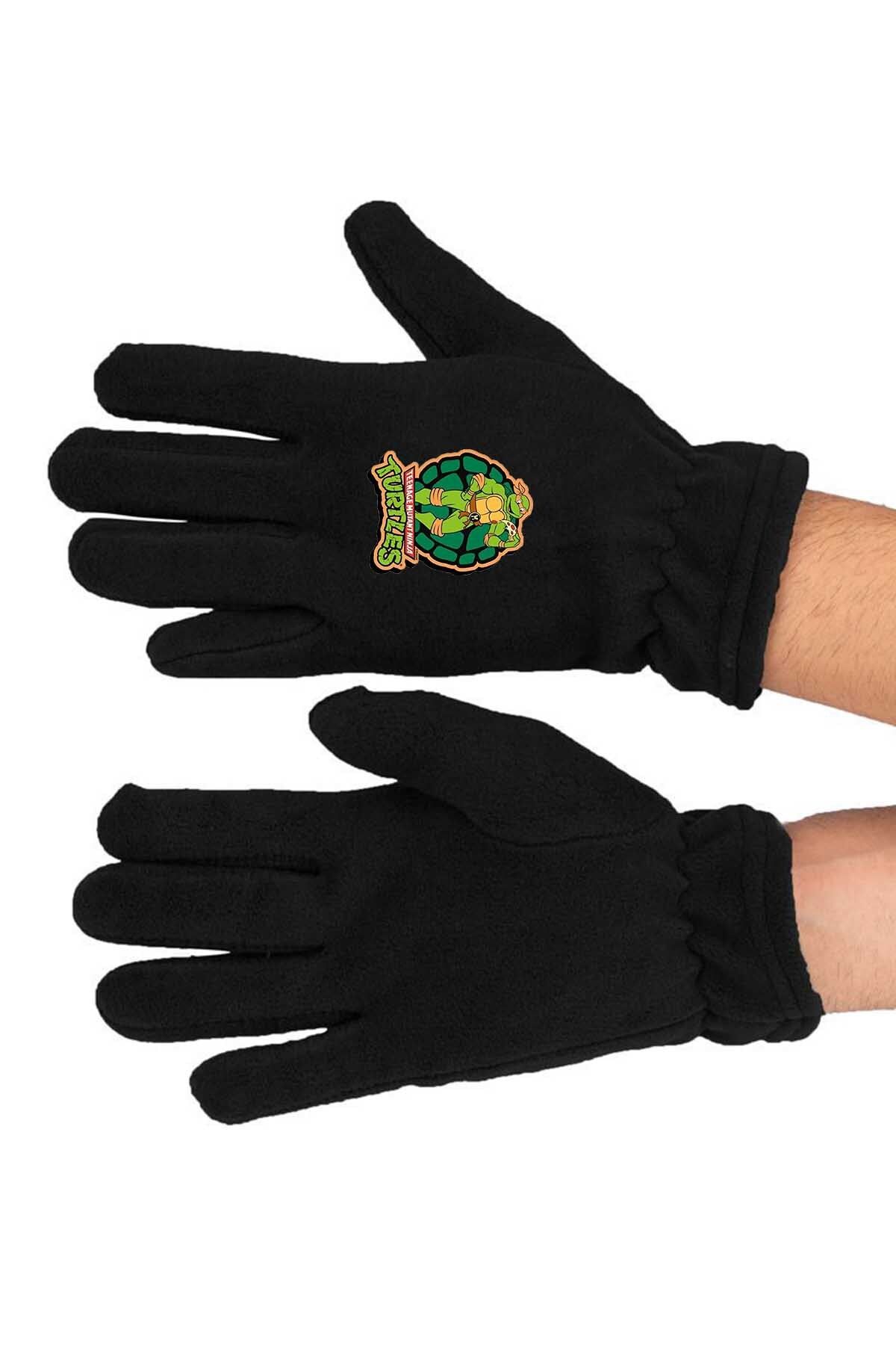 herotasarım-Ninja Turtle Neck Gloves Set - BLL4442 3