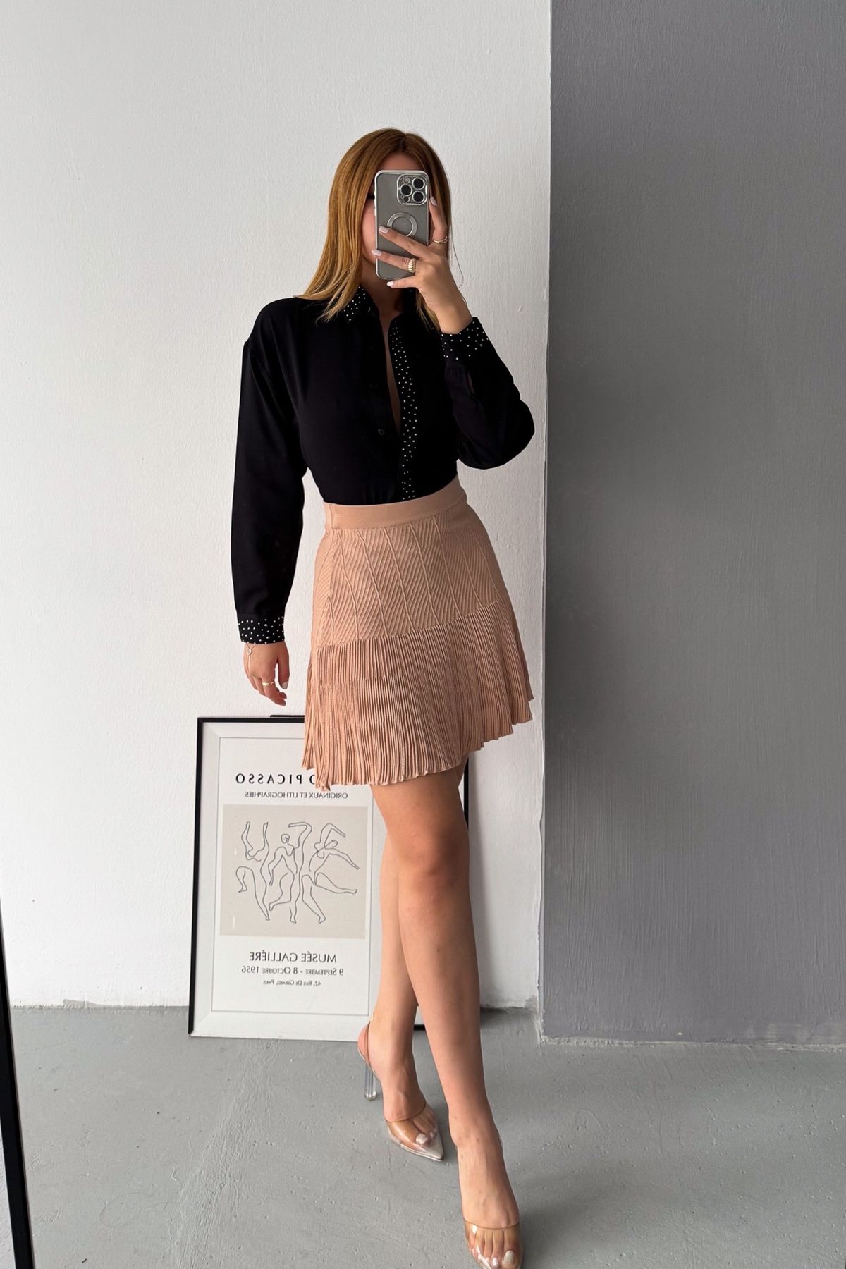 Short skirt rayon hot sale