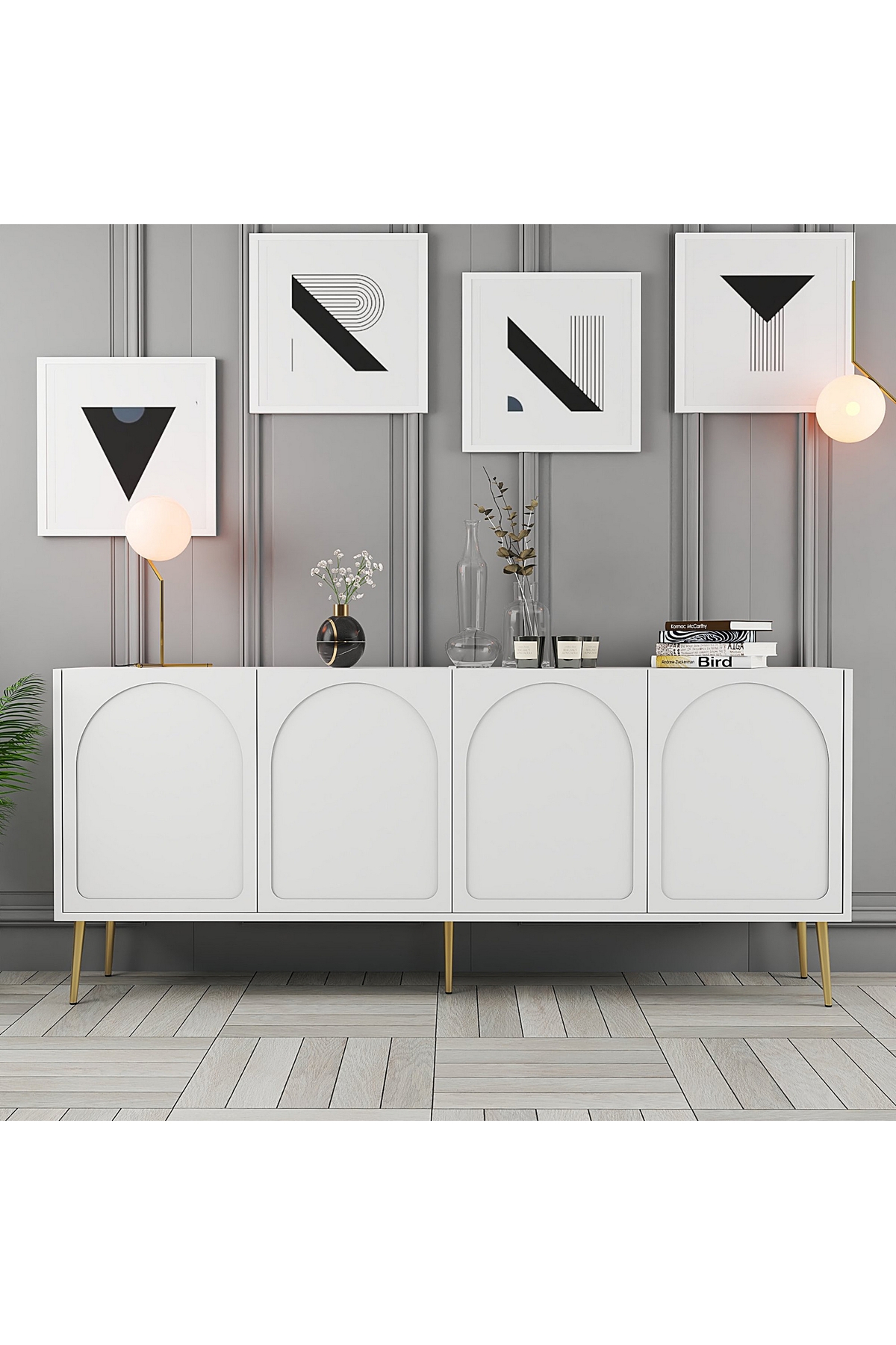 Lyon Console V750 - White / Gold