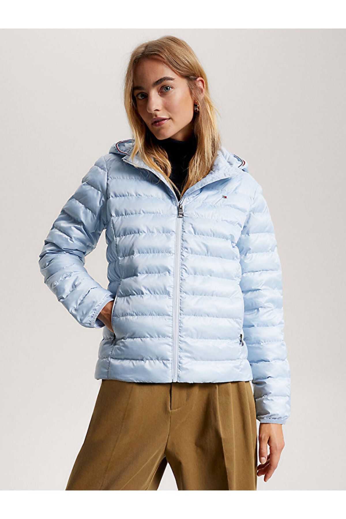 Tommy hilfiger stripe hotsell parka