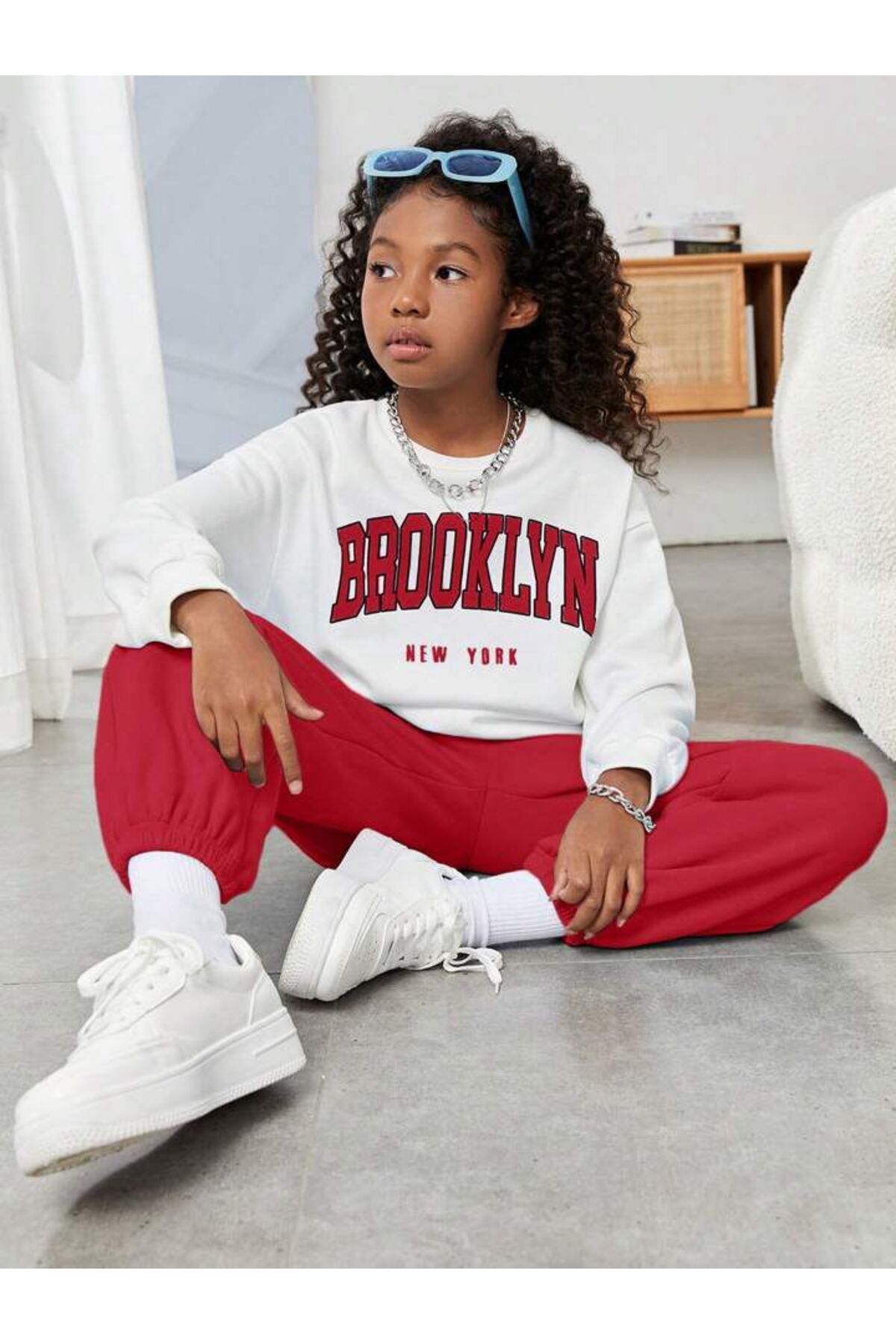 Kids red tracksuit sales