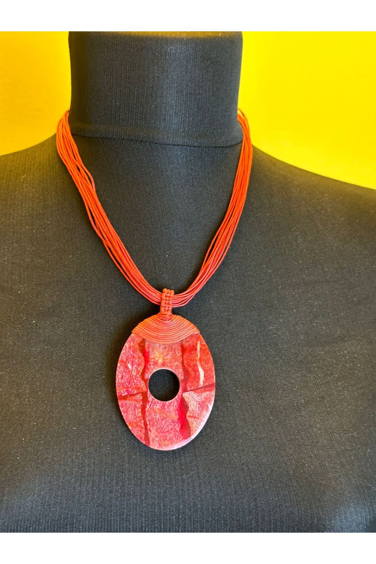 G n lden Tasar m HANDMADE LEATHER STRAP DESIGN WOMEN S NECKLACE NECK 30 CM
