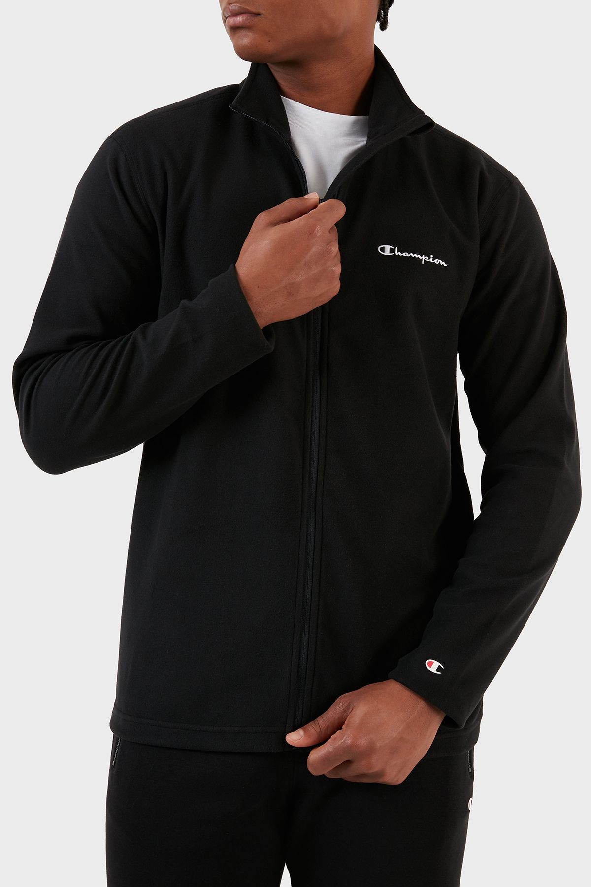 Champion fleece sales jacket men's