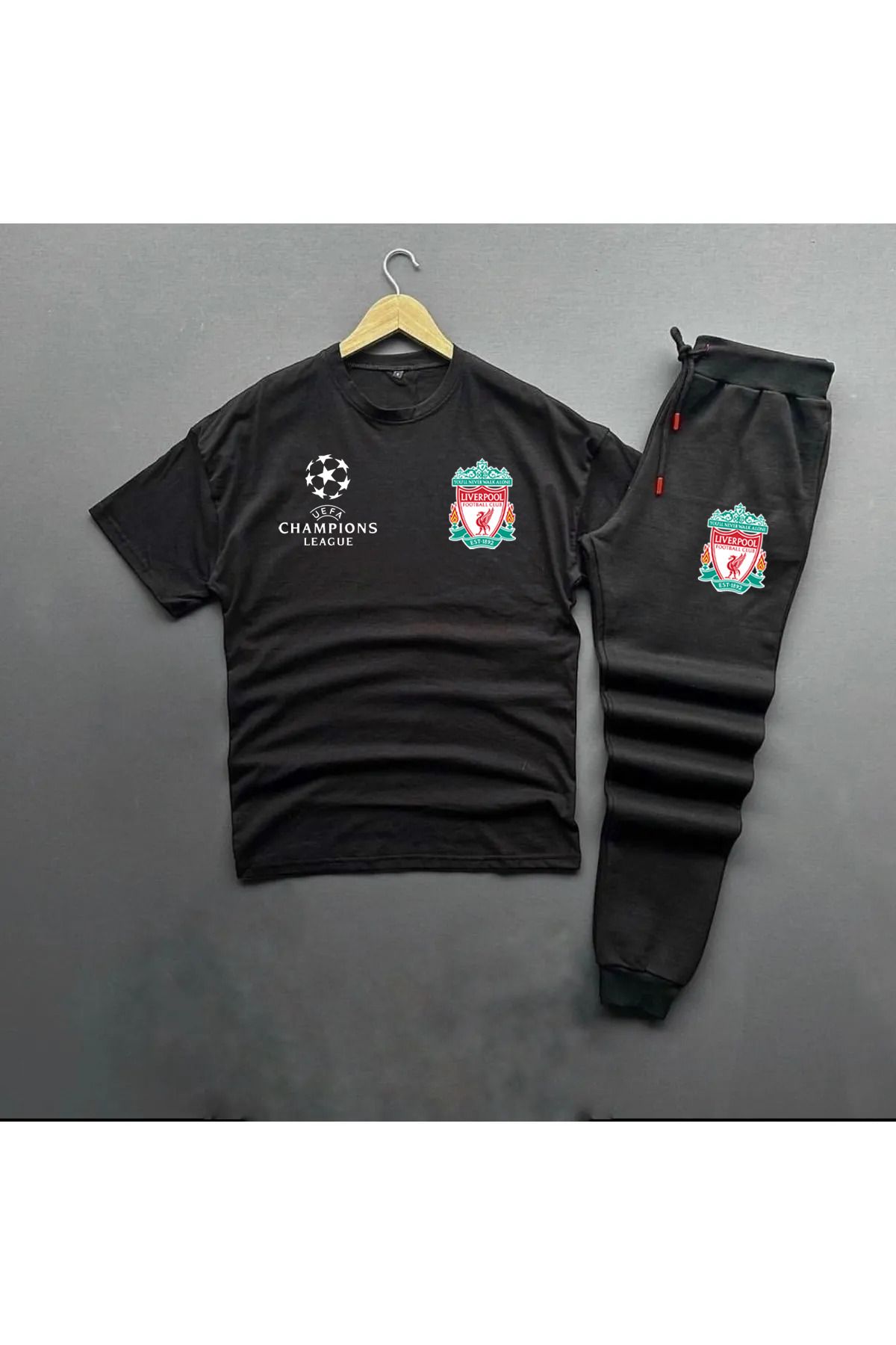 Pisa Art LIVERPOOL CHAMPIONS LEAGUE T SHIRT AND SLIM FIT ESEFMON