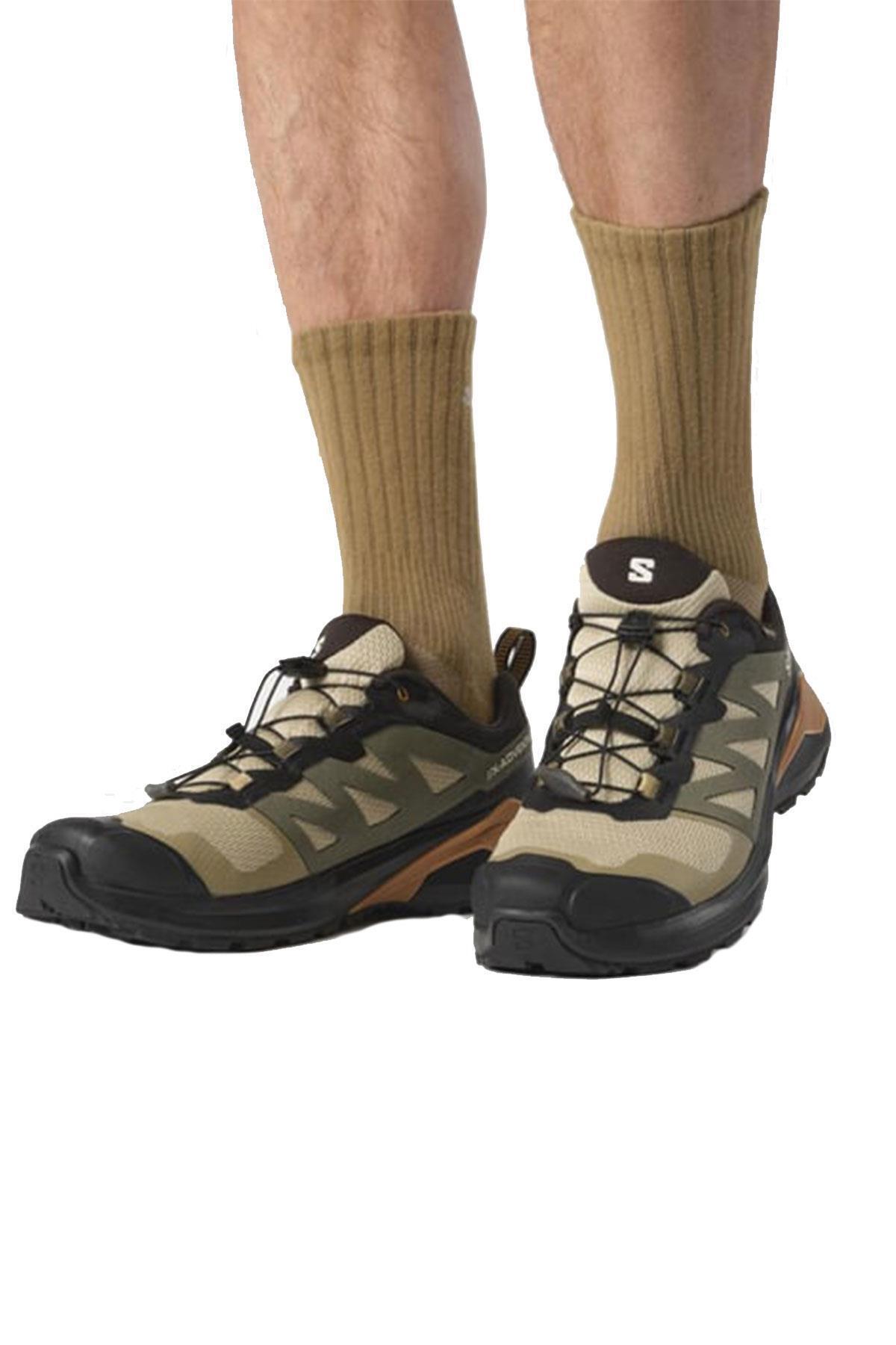 کتانی Salomon سالومون مردانه X-adventure Gtx Gore-Tex® Patika KHAKI اورجینال - تصویر 7
