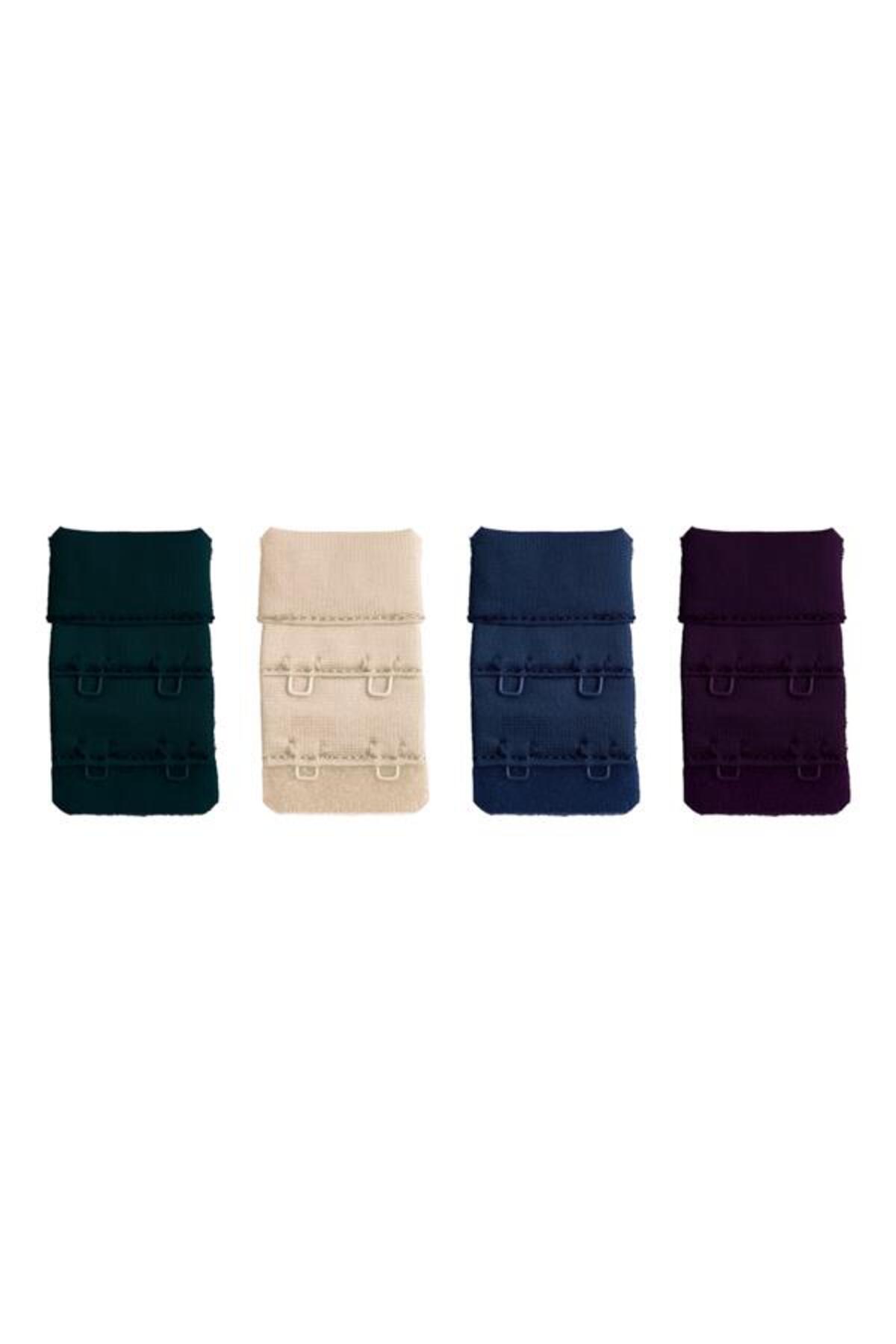 Women's Bra Extension Staple 2-Hook Hooks 4-Pack