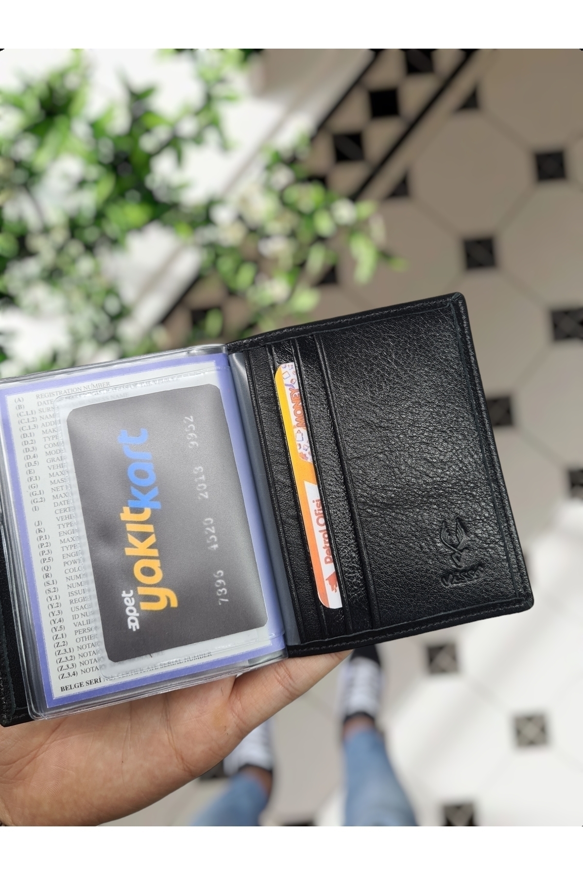 کیف پول مردانه مشکی VİSSO | 1904 Volkswagen + anahtarlık اورجینال - تصویر 5