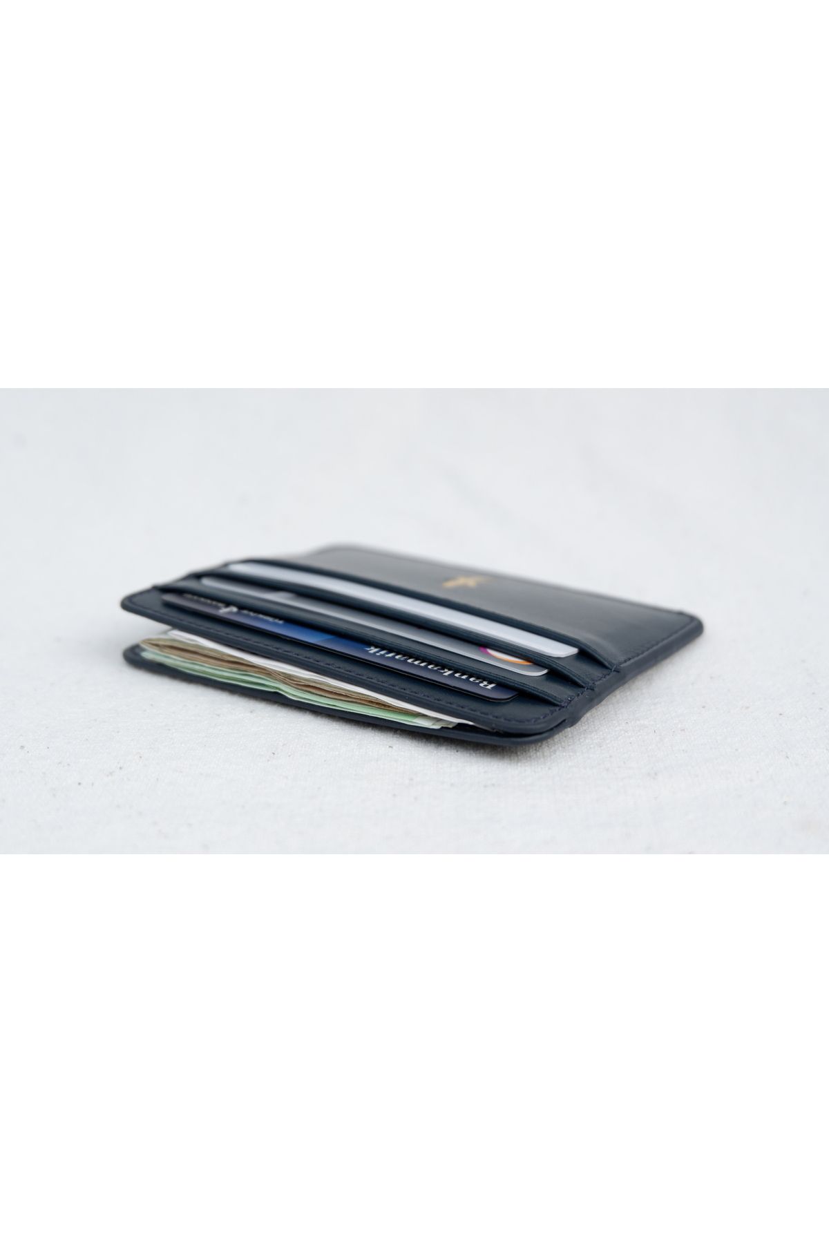 js joei store-Joei Dark Blue Compact Card Holder 3