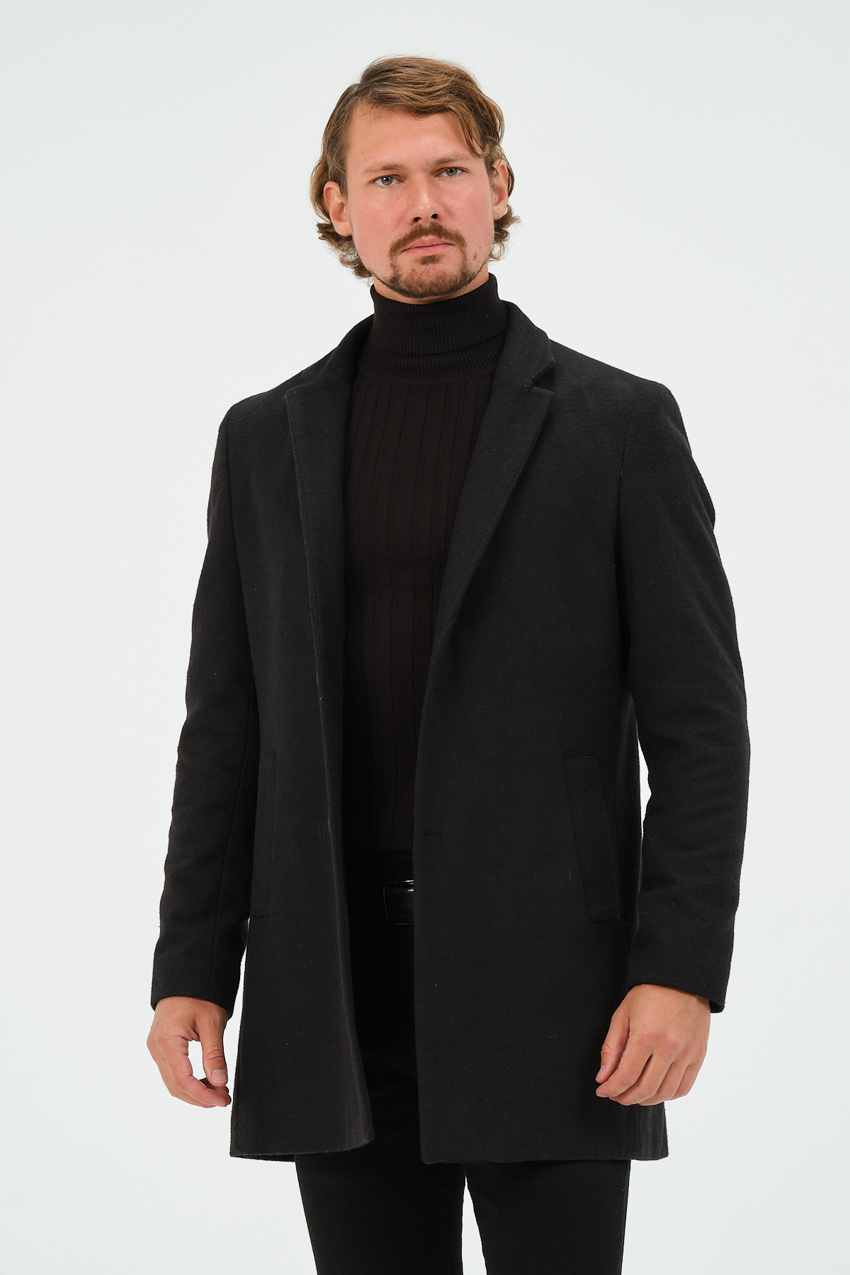 Siyah Erkek Slim Fit Regular Kaşe Kaban, Ceket, Mont — مشکی TYC5MHLKNN169705718248031 — تصویر 2 از 8