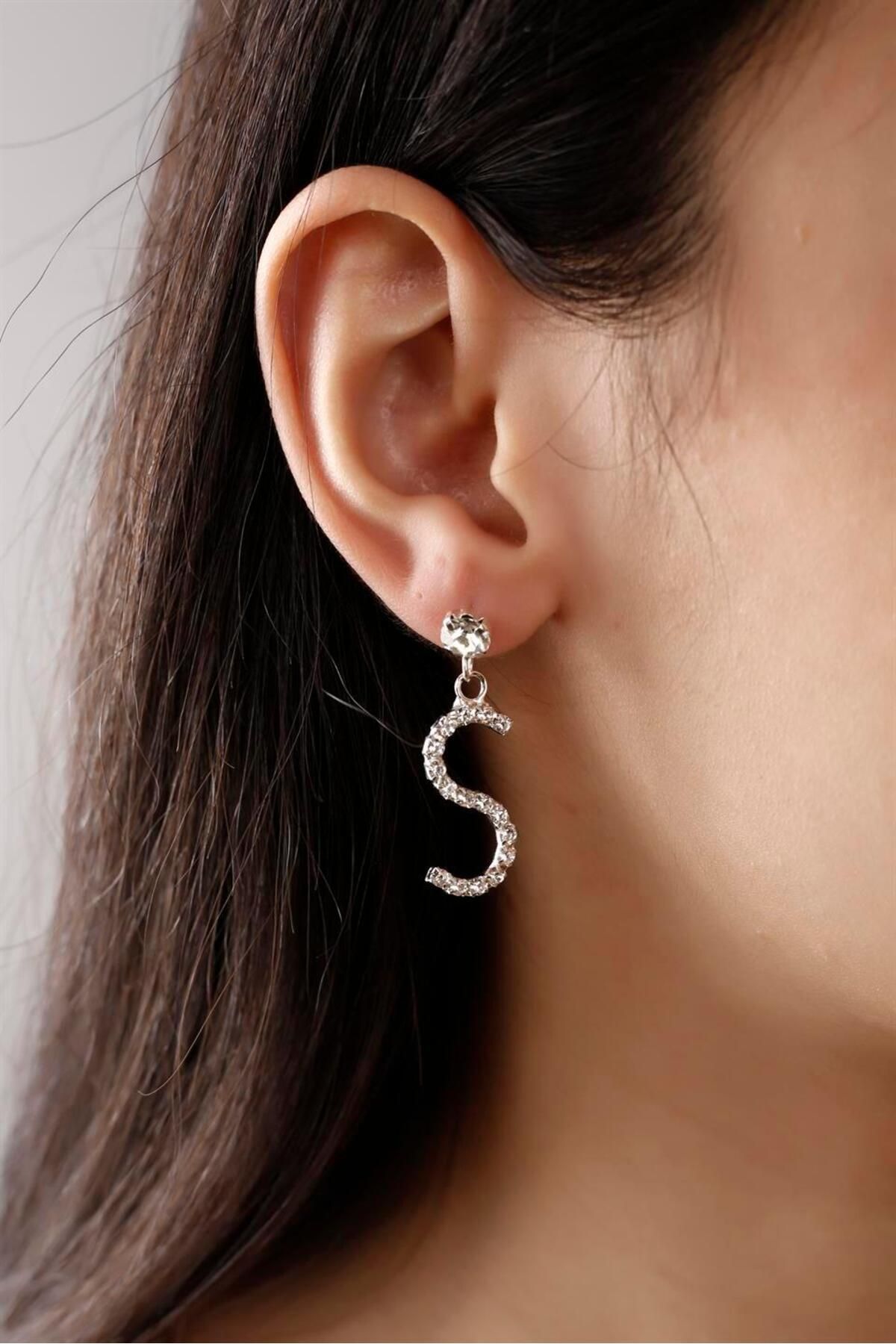 Earrings and outlet necklace set silver