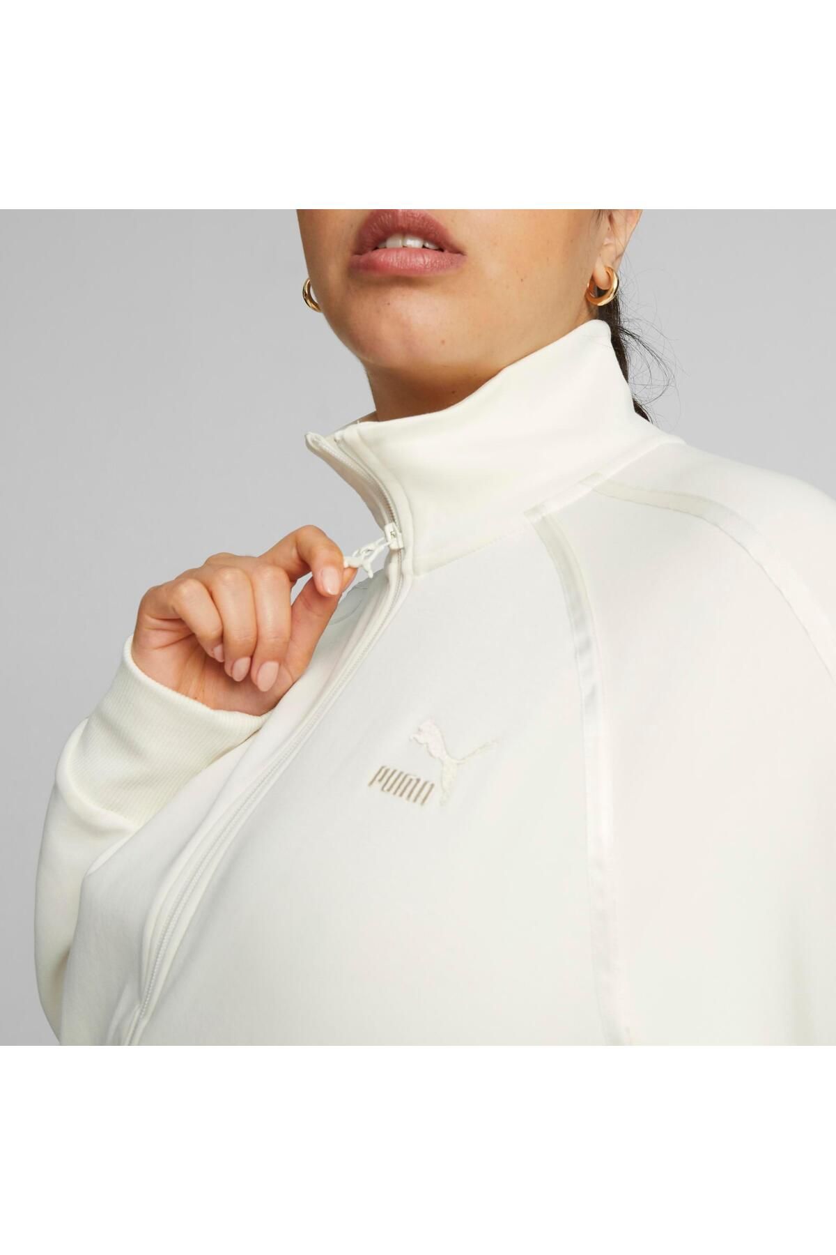 Puma track jacket white deals