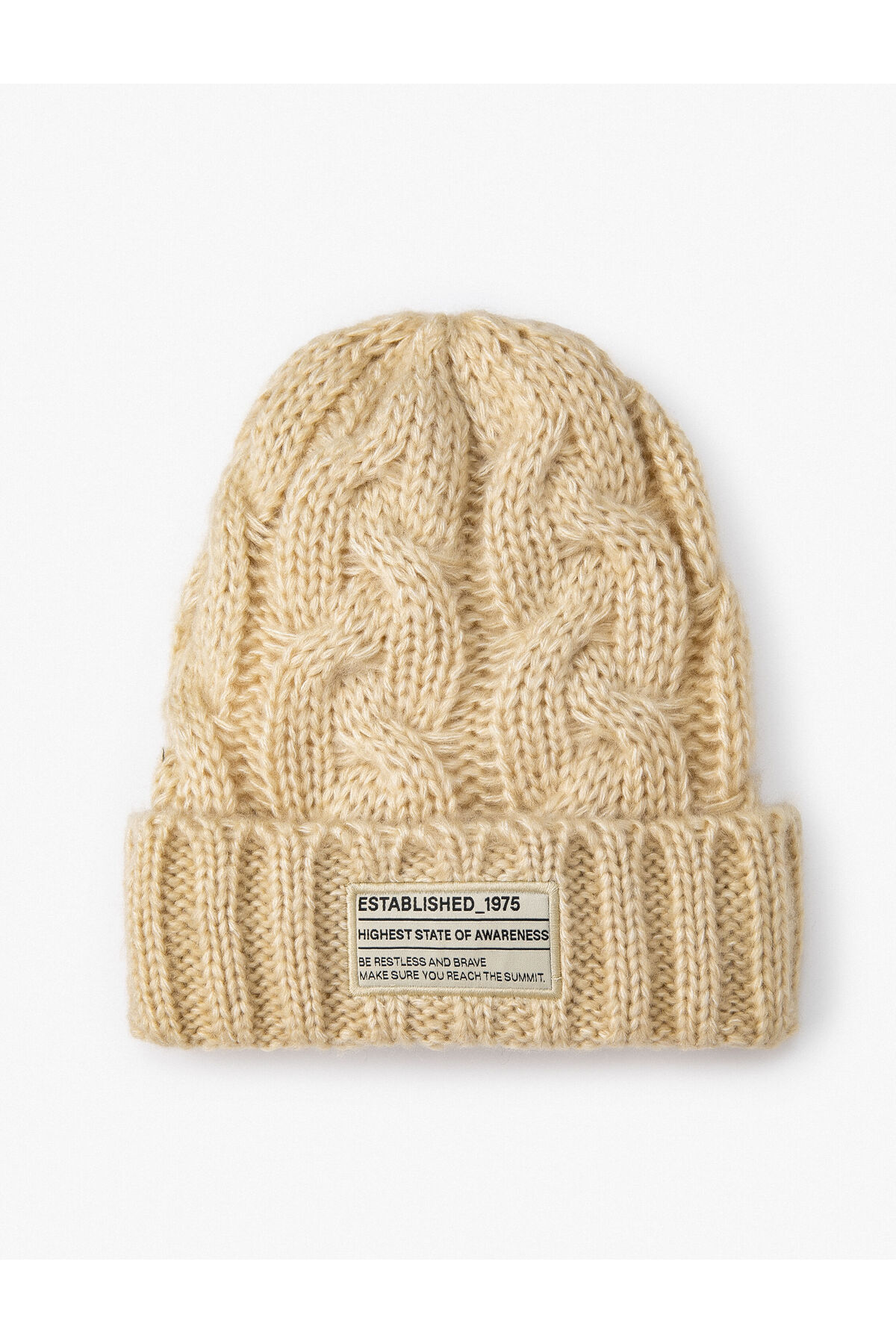 لیبل تاشو کلاه بافتنی چاپ شده