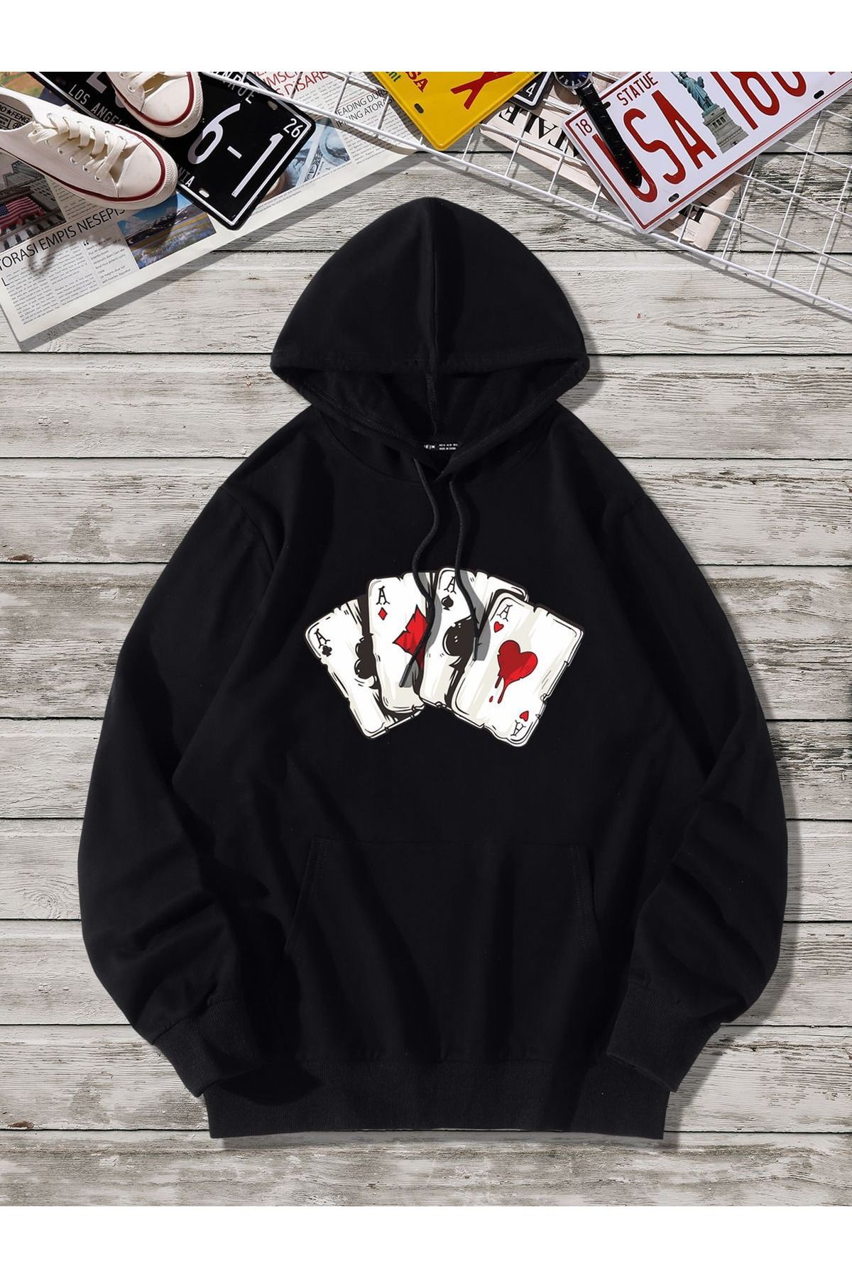 King of sale cards hoodie