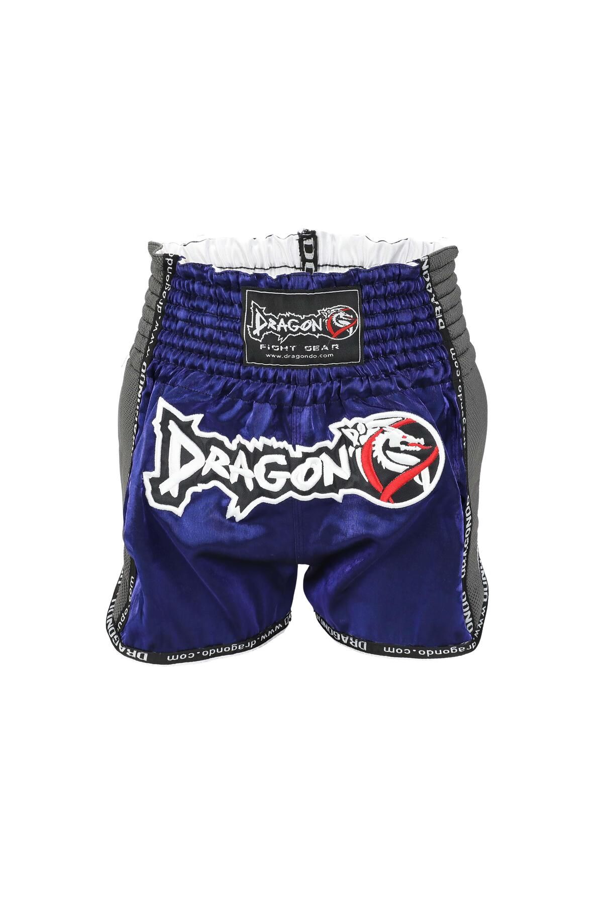 تجهیزات بوکس آبی MT3035 Muay Thai Short ویژه بافندگی شورت های تایلندی Dragondo