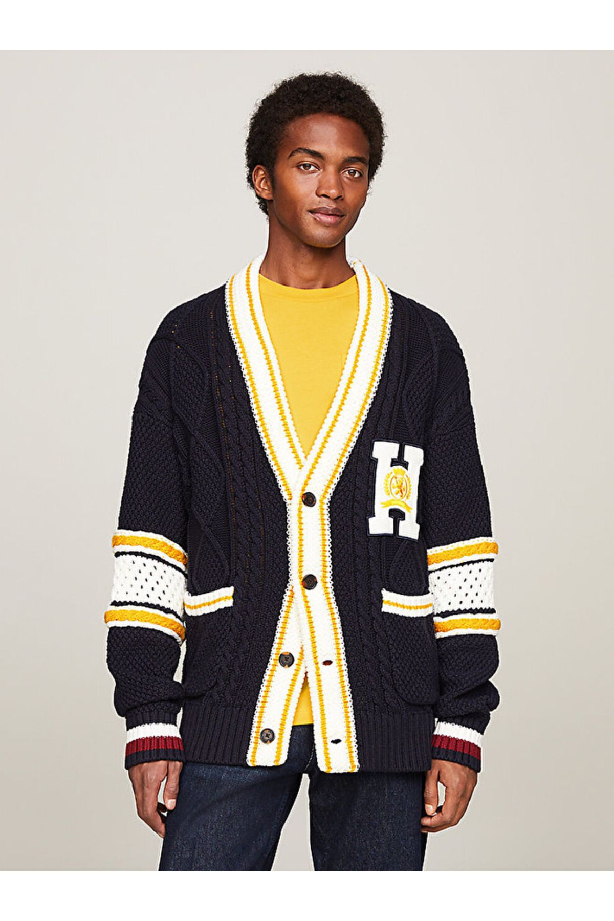 Tommy hilfiger store letterman sweater