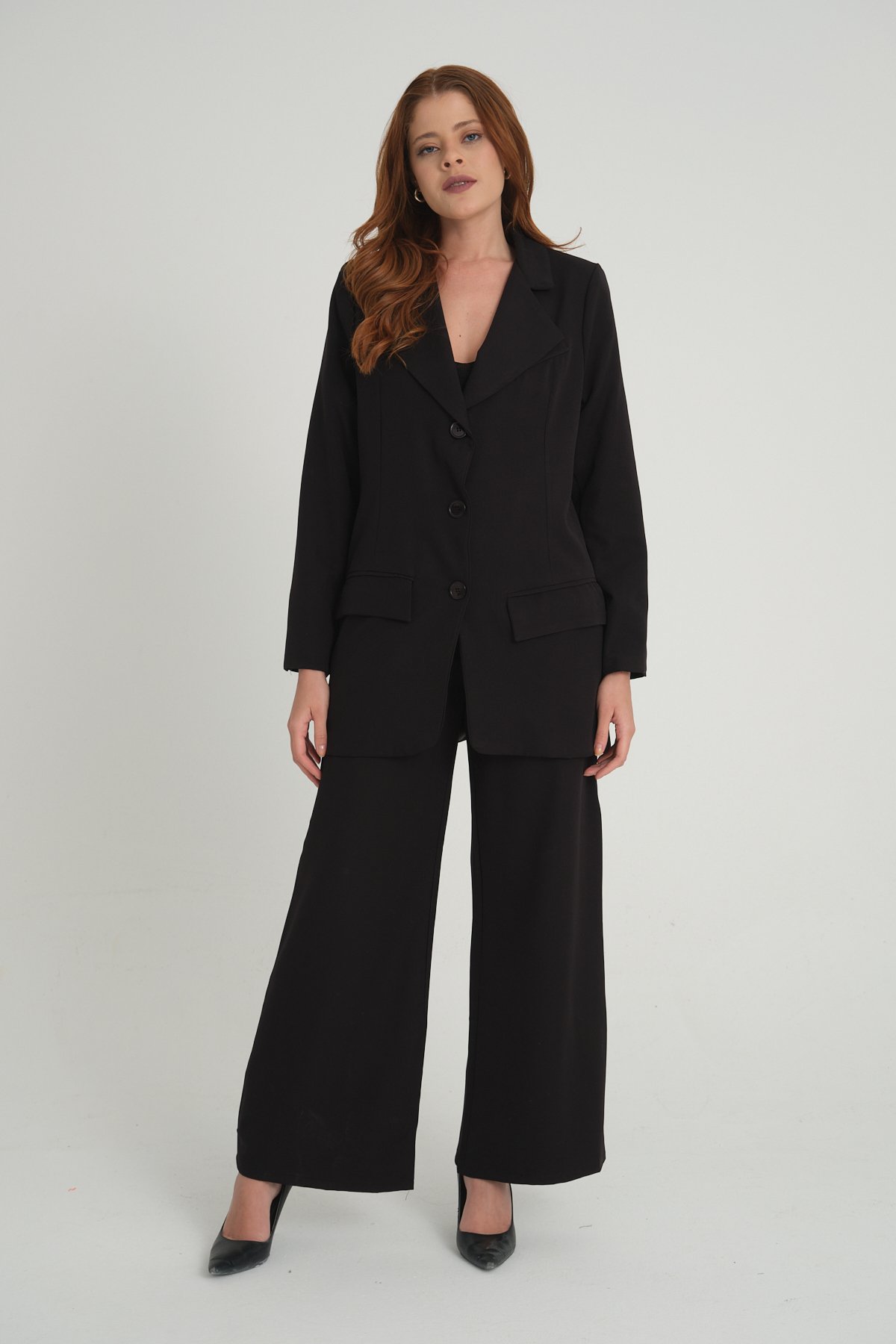 Women's Palazzo Trousers Jacket Set