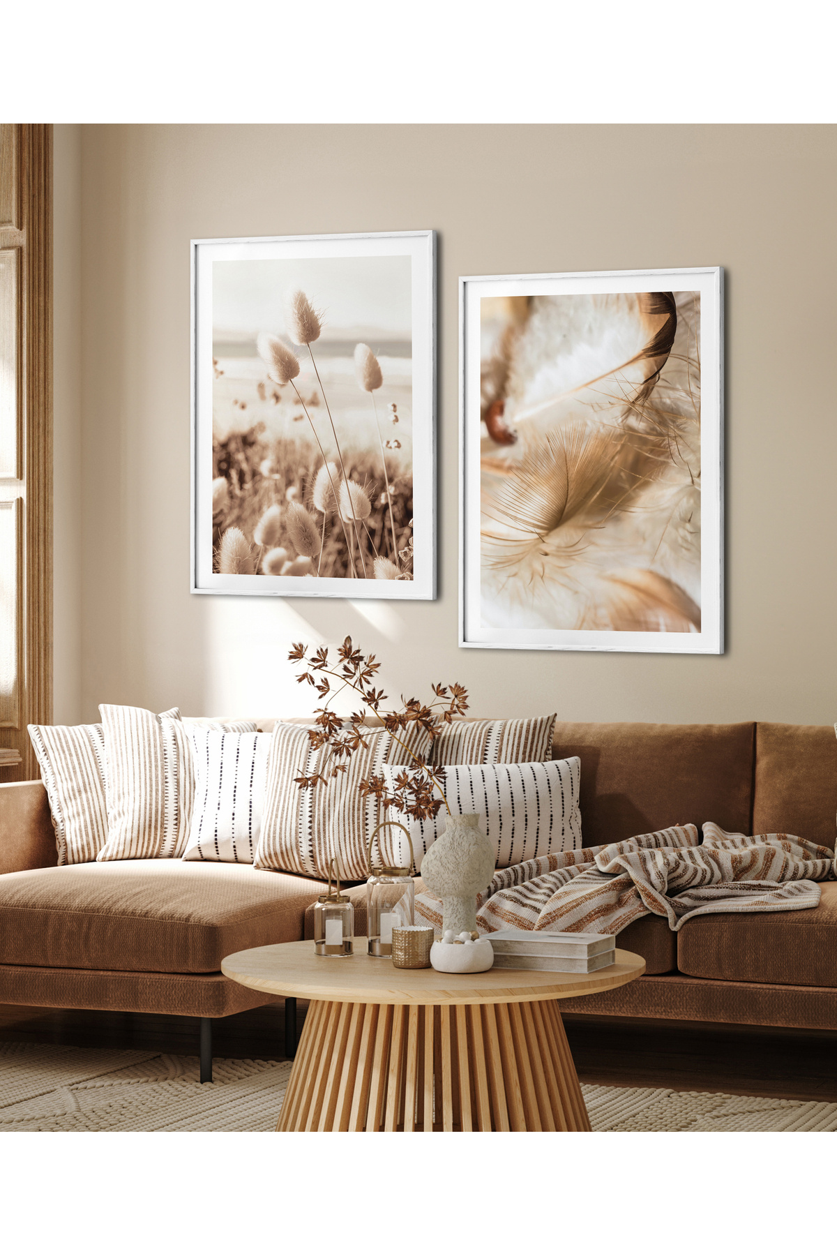 Double Set Framed Table Modern Poster Table Double 15