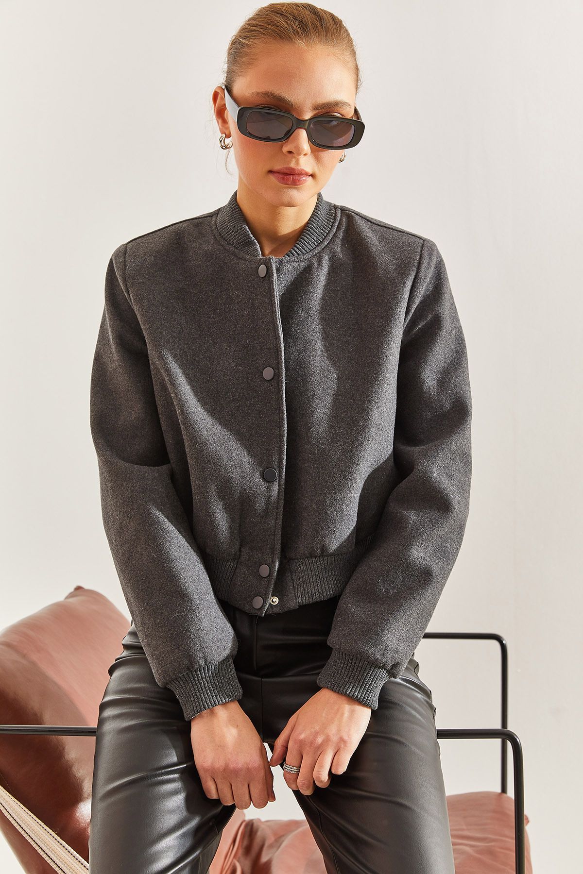 Bianco Lucci-Dámska bunda Stamp Bomber 4