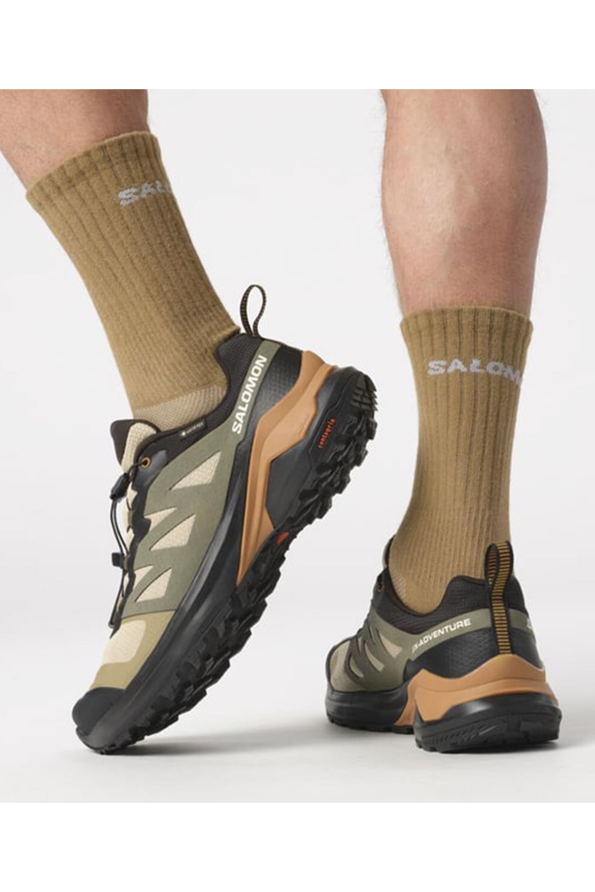 کفش مردانه در فضای باز ضد آب و مقاوم در برابر سرما و کف جامد X Adventure Gtx Salomon