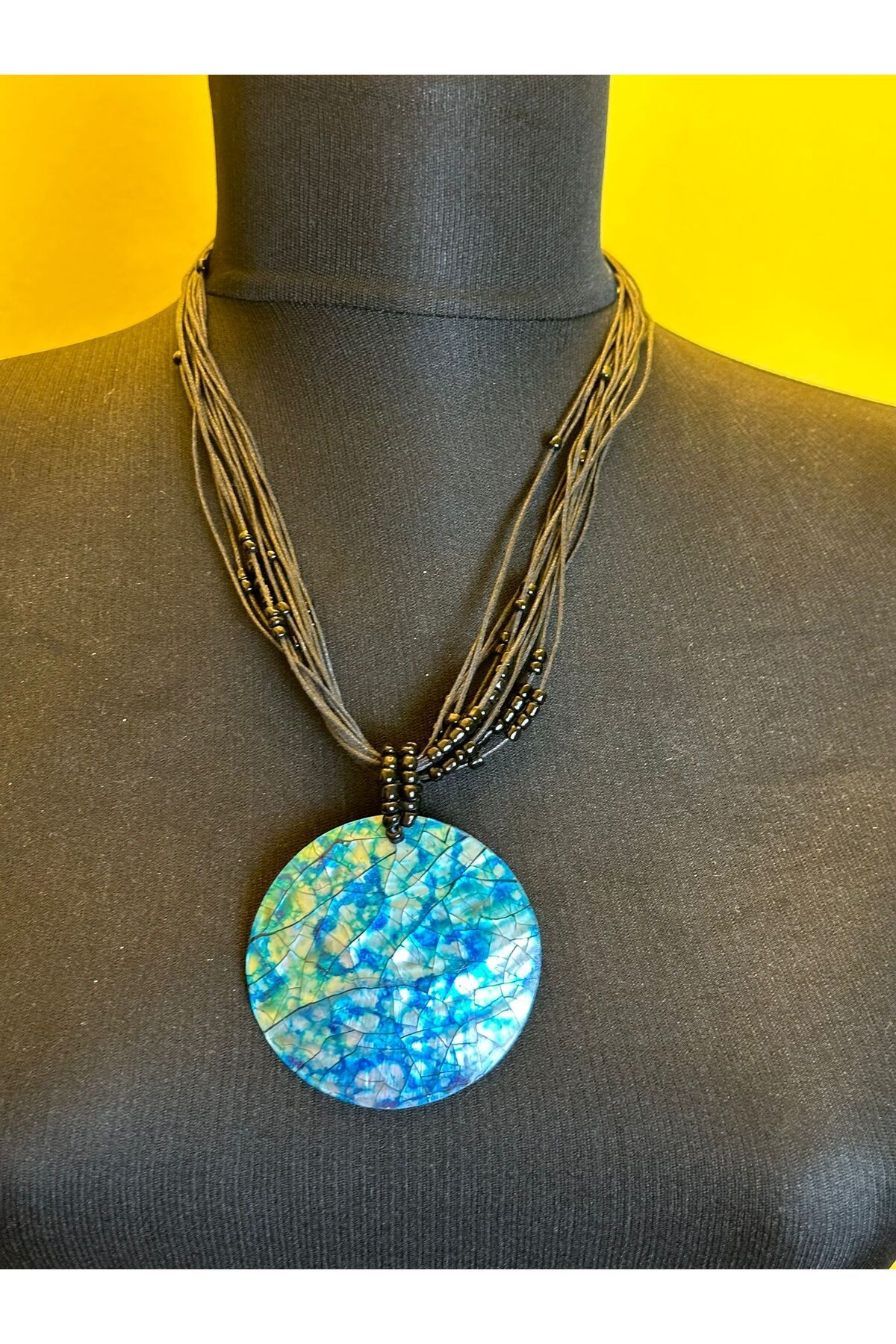 Painted necklace best sale