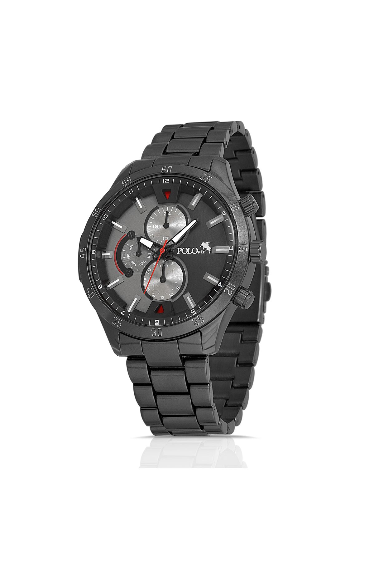 polo air Men s Wristwatch Black Color