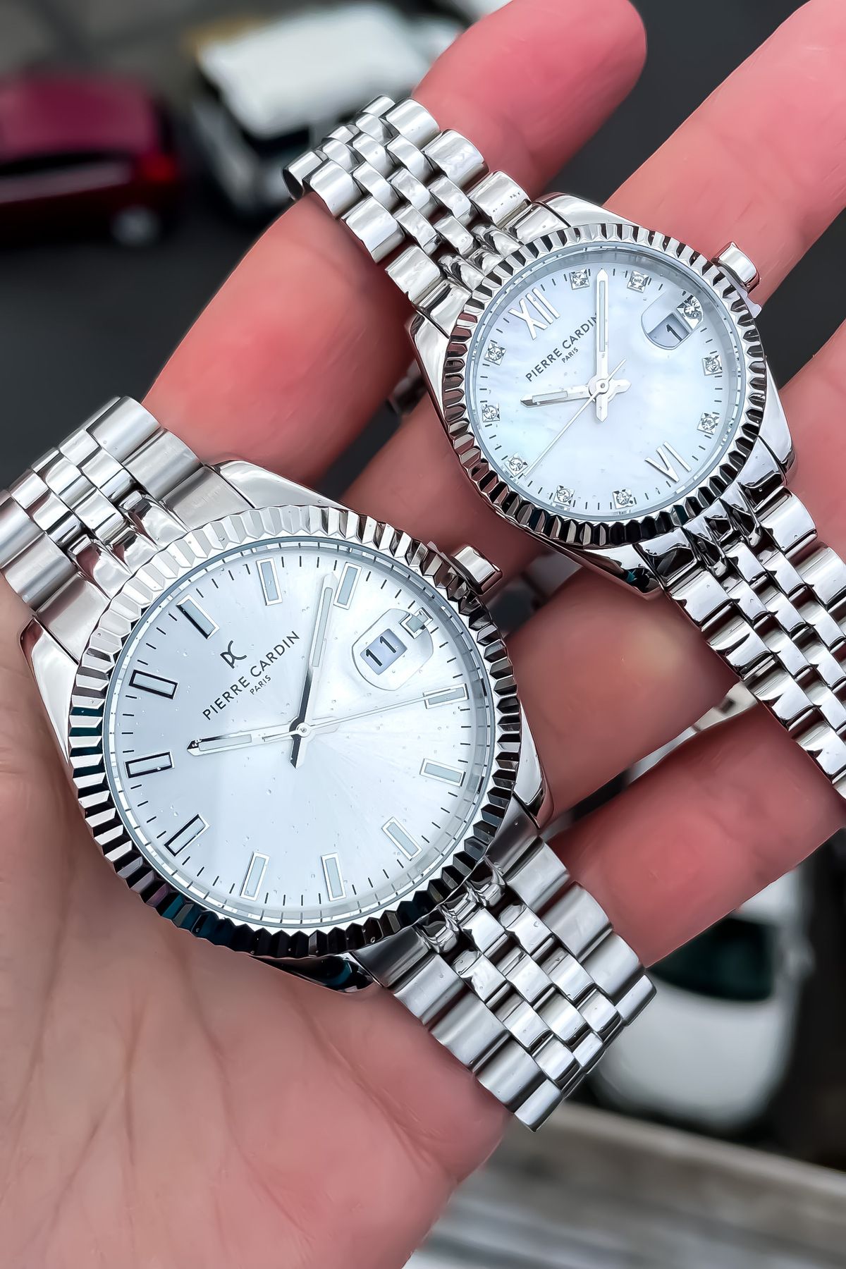 Pierre Cardin Watch Silver colored Plain
