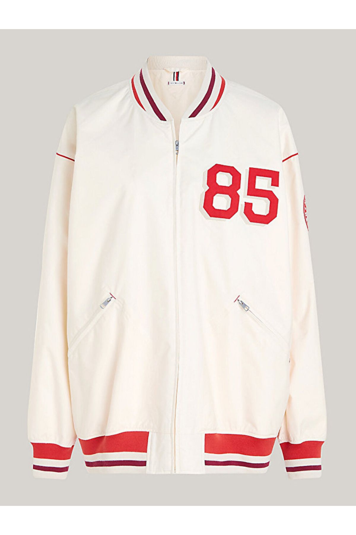 Tommy hilfiger hot sale textured baseball jacket