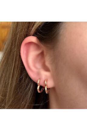 leargia Kalp Halka Küpe (Small)