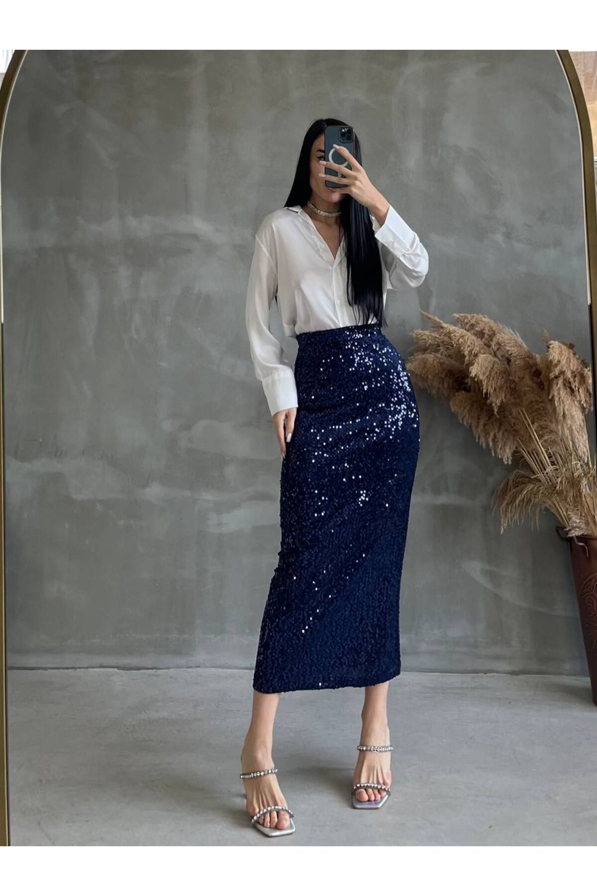 Pencil sequin shop maxi skirt